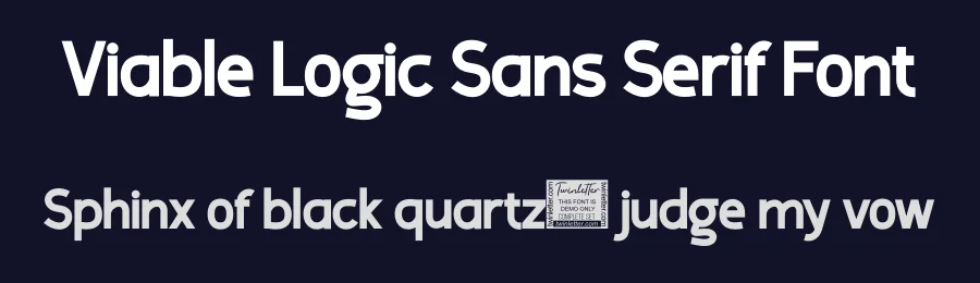 Viable Logic Sans Serif Font by twinletter — Sans Serif Font — thumbnail 2