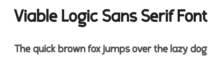 Viable Logic Sans Serif Font by twinletter β Sans Serif Font