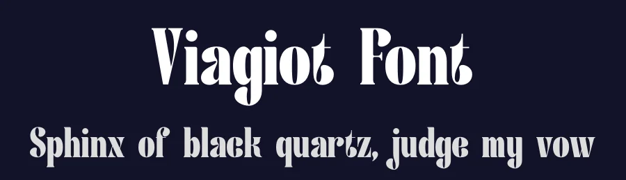 Viagiot Font by Denustudios — Display Font — thumbnail 2