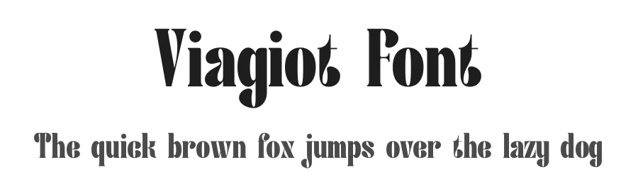 Viagiot Font by Denustudios — Display Font