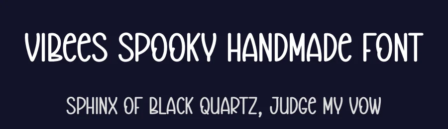 Vibees Spooky Handmade Font by creativeletter — Display Font — thumbnail 2