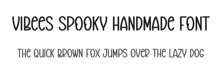Vibees Spooky Handmade Font by creativeletter — Display Font