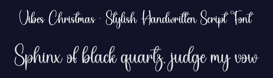 Vibes Christmas – Stylish Handwritten Script Font by creativeletter — Script Handwritten Font — thumbnail 2