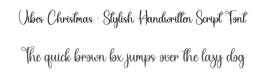 Vibes Christmas – Stylish Handwritten Script Font by creativeletter — Script Handwritten Font