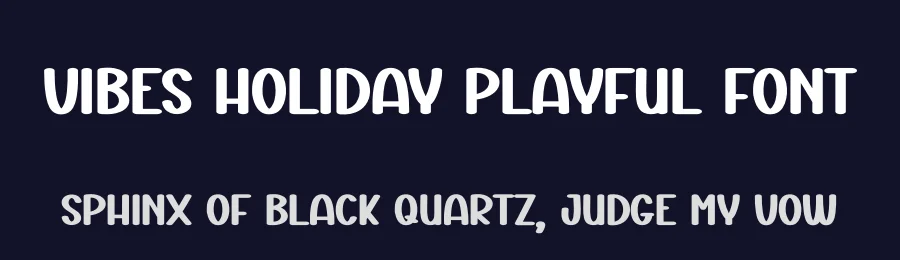 Vibes Holiday Playful Font by creativeletter — Display Font — thumbnail 2