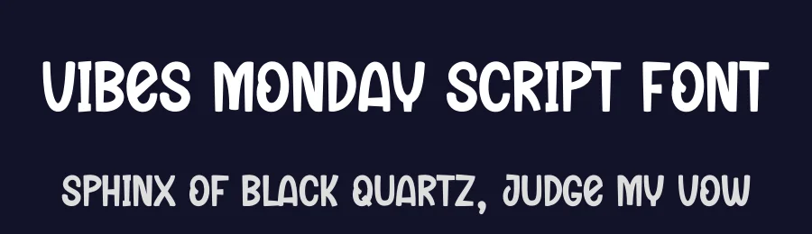 Vibes Monday Script Font by creativeletter — Display Font — thumbnail 2