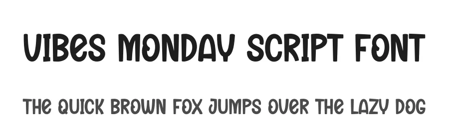 Vibes Monday Script Font by creativeletter — Display Font