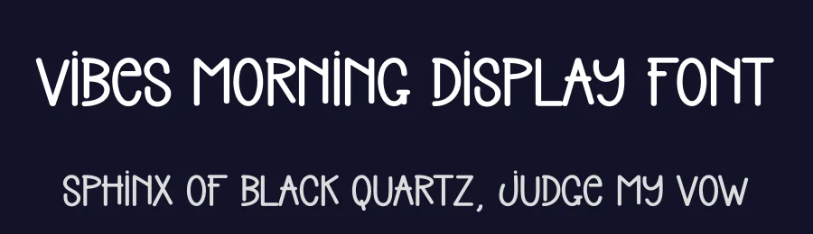 Vibes Morning Display Font by creativeletter — Display Font — thumbnail 2