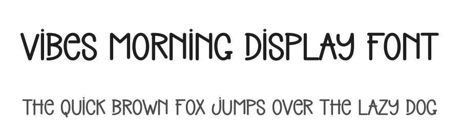 Vibes Morning Display Font by creativeletter — Display Font