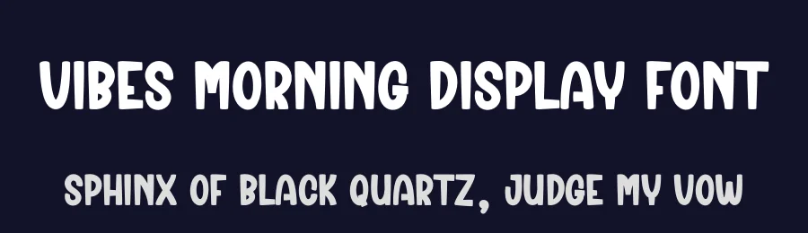 Vibes Morning Display Font by creativeletter — Display Font — thumbnail 2