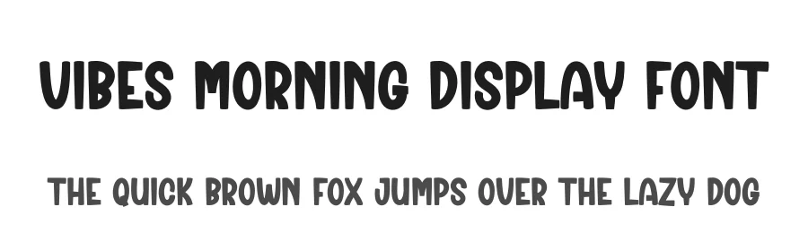 Vibes Morning Display Font by creativeletter — Display Font