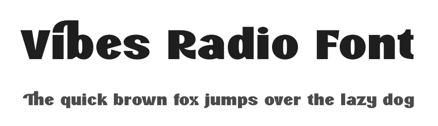 Vibes Radio Font by timelesstype.co — Display Font