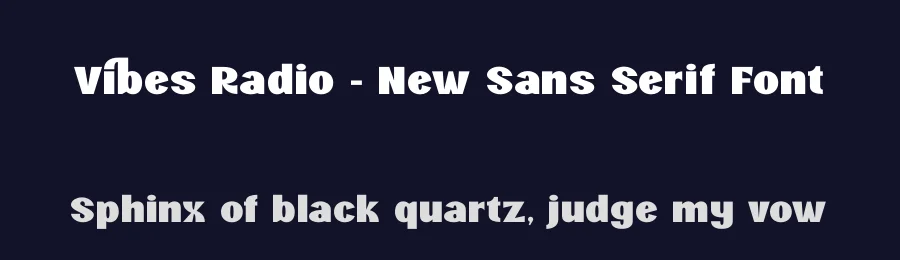 Vibes Radio – New Sans Serif Font by timelesstype.co — Display Font — thumbnail 2