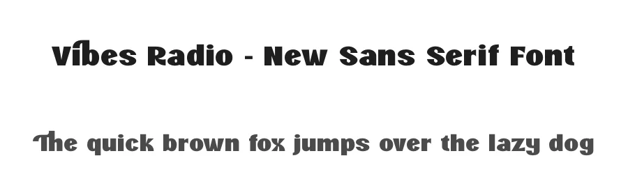 Vibes Radio – New Sans Serif Font by timelesstype.co — Display Font