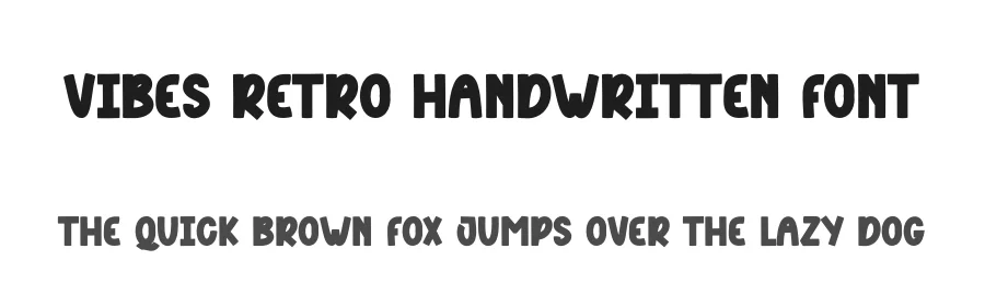 Vibes Retro Handwritten Font by andikastudio — Display Font