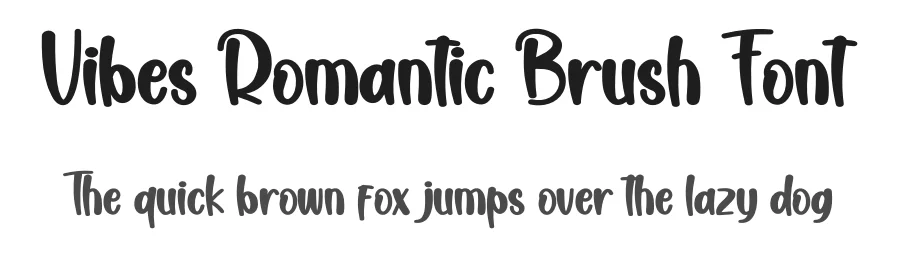 Vibes Romantic Brush Font by creativeletter — Display Font