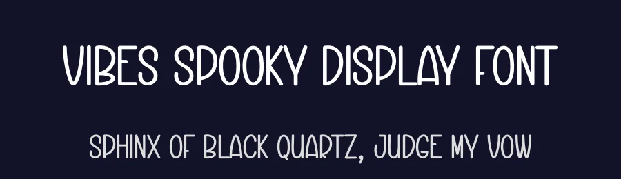 Vibes Spooky Display Font by creativeletter — Display Font — thumbnail 2