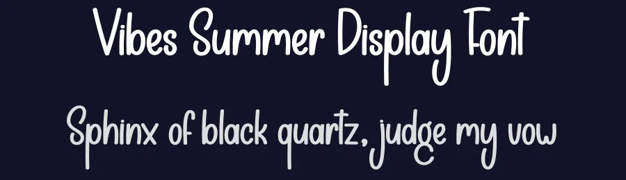 Vibes Summer Display Font by creativeletter — Display Font — thumbnail 2