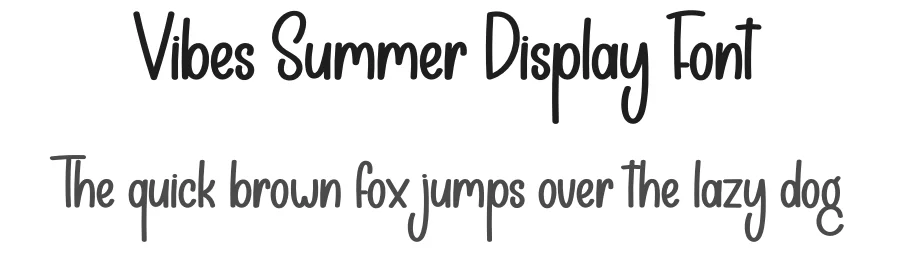 Vibes Summer Display Font by creativeletter — Display Font