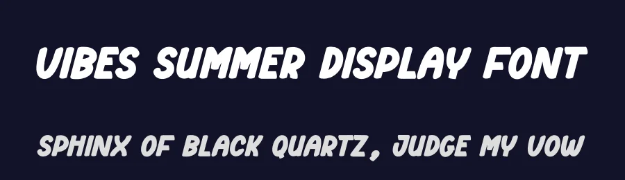 Vibes Summer Display Font by creativeletter — Display Font — thumbnail 2