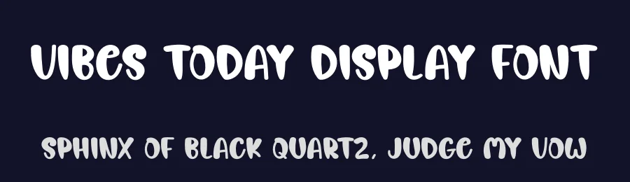 Vibes Today Display Font by creativeletter — Display Font — thumbnail 2
