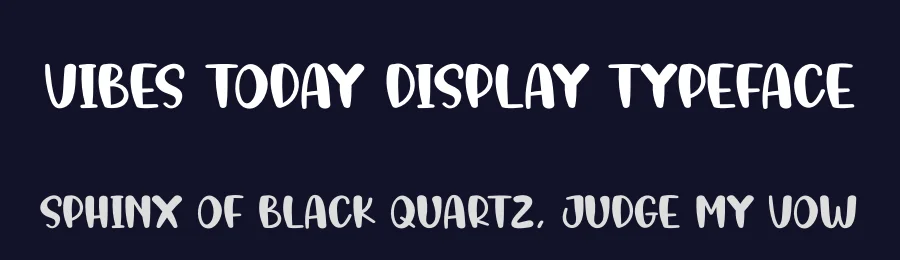 Vibes Today Display Typeface by creativeletter — Display Font — thumbnail 2