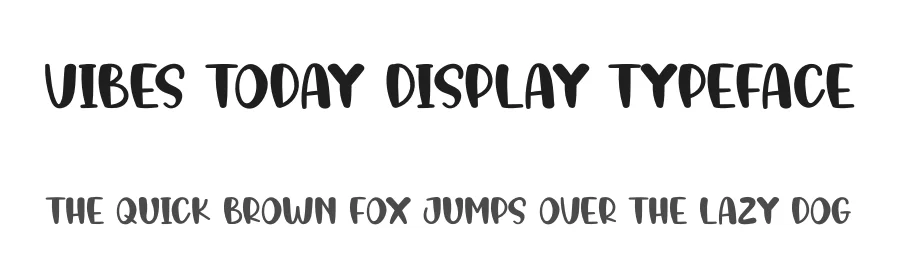 Vibes Today Display Typeface by creativeletter — Display Font