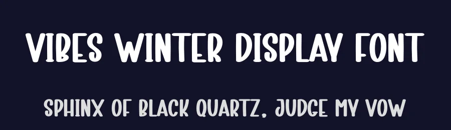 Vibes Winter Display Font by andikastudio — Display Font — thumbnail 2