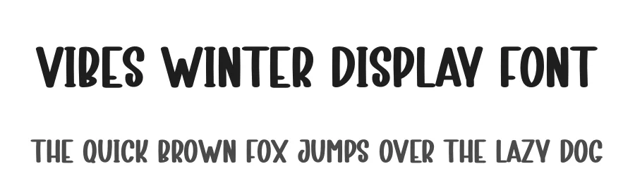 Vibes Winter Display Font by andikastudio — Display Font