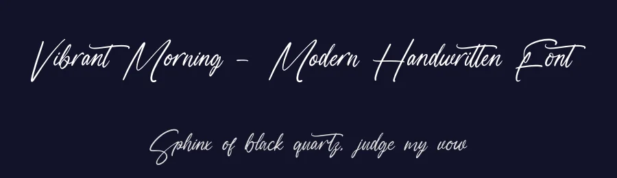 Vibrant Morning – Modern Handwritten Font by letterenastudios — Script Handwritten Font — thumbnail 2