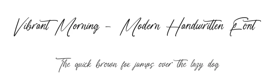 Vibrant Morning – Modern Handwritten Font by letterenastudios — Script Handwritten Font