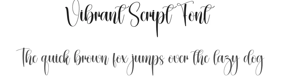 Vibrant Script Font by creativeletter — Script Handwritten Font