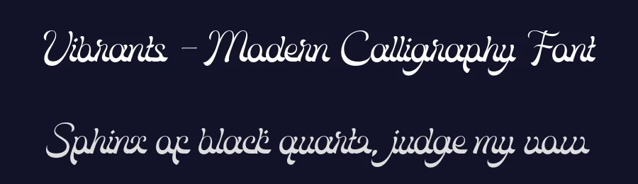 Vibrants – Modern Calligraphy Font by Krisma Graph — Script Handwritten Font — thumbnail 2