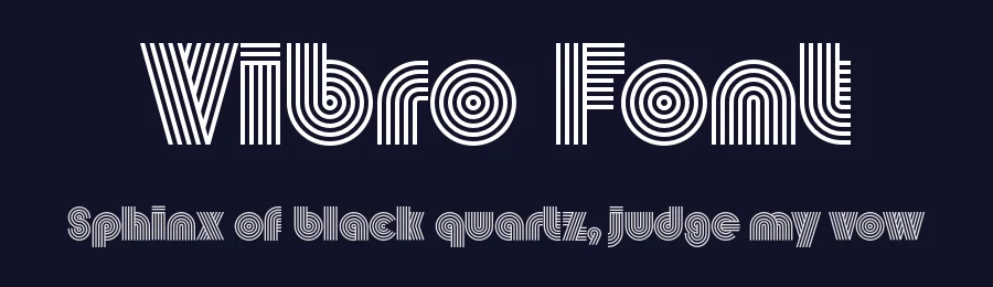 Vibro Font by Max Phillips — Display Font — thumbnail 2
