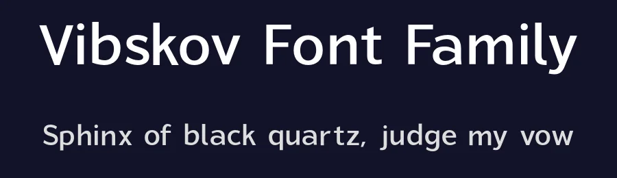Vibskov Font Family by Kijiji Hub — Sans Serif Font — thumbnail 2