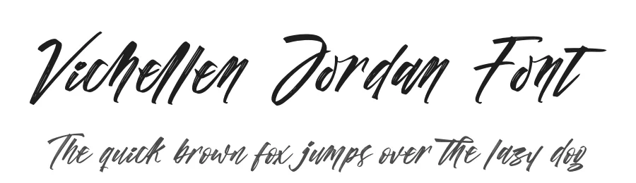 Vichellen Jordan Font by stylishtype.co — Script Handwritten Font