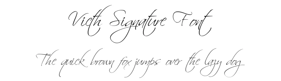 Victh Signature Font by Gfont — Script Handwritten Font
