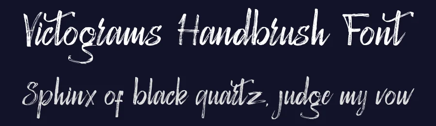 Victograms Handbrush Font by Naharstd — Script Handwritten Font — thumbnail 2