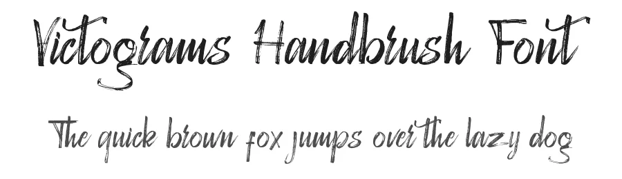Victograms Handbrush Font by Naharstd — Script Handwritten Font