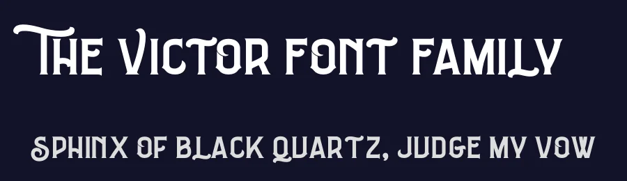 The Victor Font Family by 1871 Project — Display Font — thumbnail 2