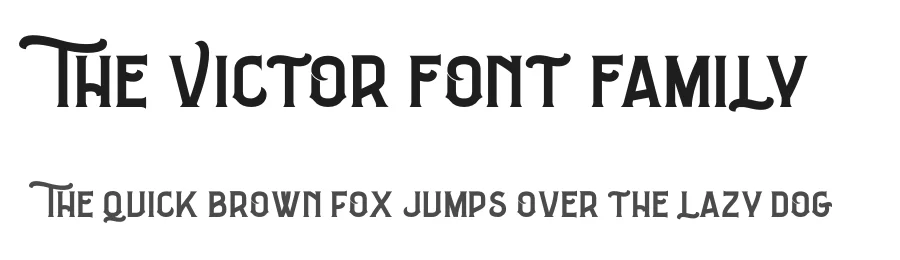 The Victor Font Family by 1871 Project β Display Font