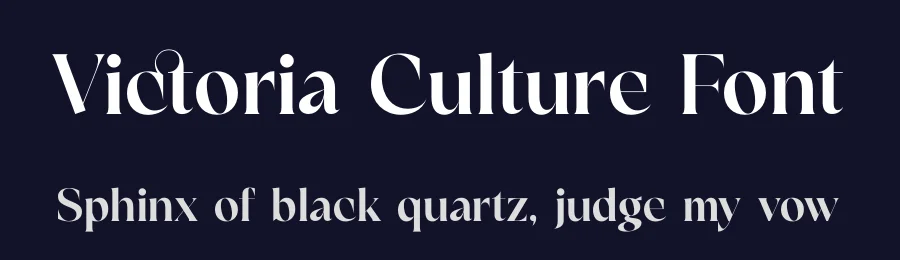 Victoria Culture Font by timelesstype.co — Serif Font — thumbnail 2
