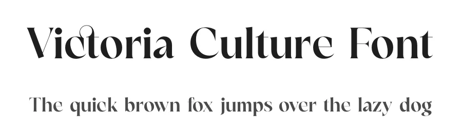 Victoria Culture Font by timelesstype.co — Serif Font