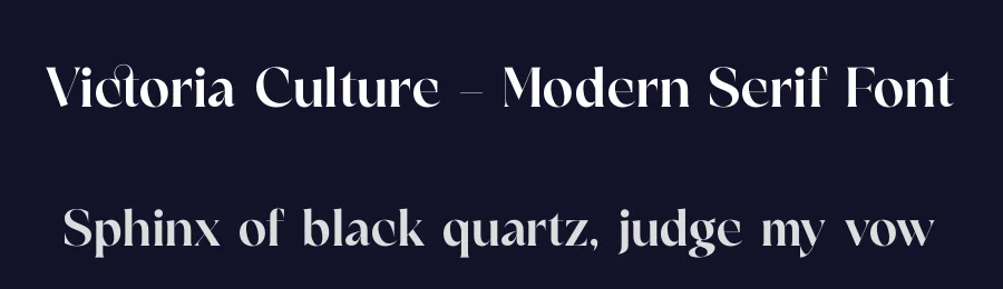 Victoria Culture – Modern Serif Font by timelesstype.co — Display Font — thumbnail 2