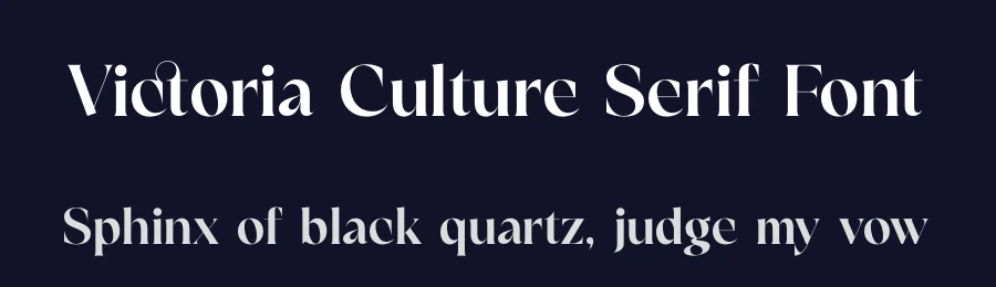 Victoria Culture Serif Font by timelesstype.co — Display Font — thumbnail 2