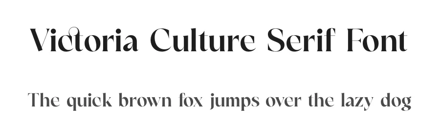 Victoria Culture Serif Font by timelesstype.co — Display Font