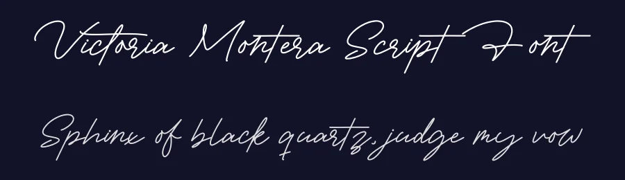 Victoria Montera Script Font by stylishtype.co — Script Handwritten Font — thumbnail 2