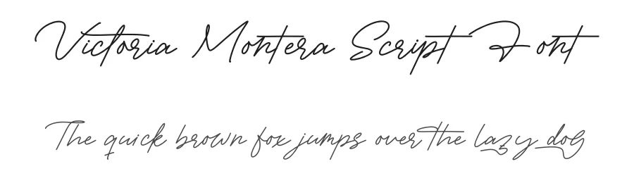 Victoria Montera Script Font by stylishtype.co — Script Handwritten Font
