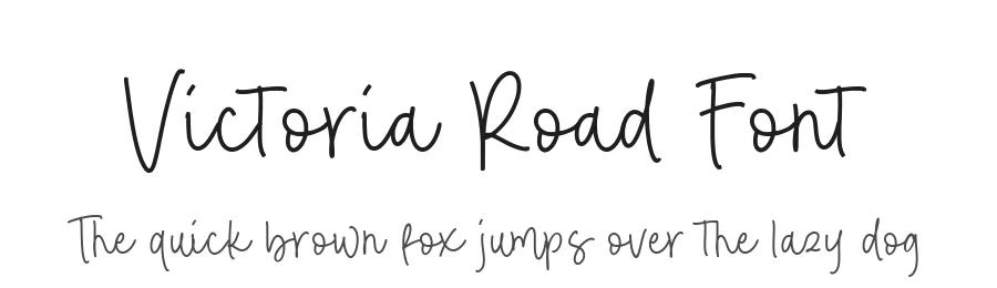 Victoria Road Font by balpirick — Script Handwritten Font