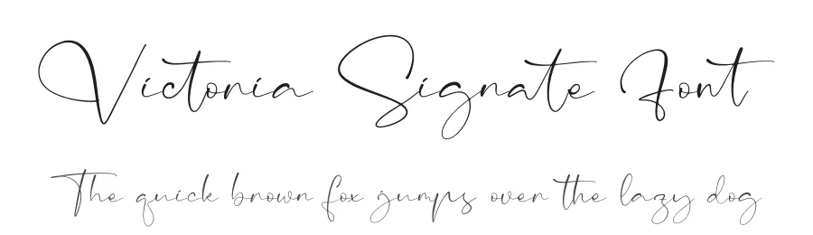 Victoria Signate Font by letterfabric — Script Handwritten Font